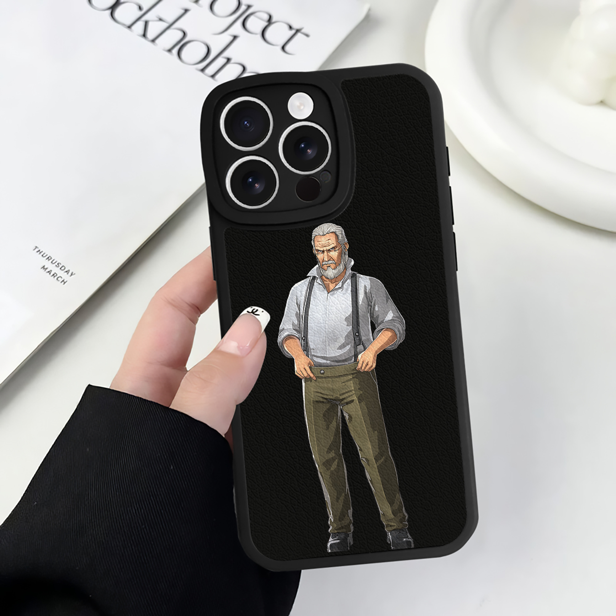 （画像用） 進撃の巨人 Attack on Titan 【iPhone 16シリーズ対応】シリコンスマホケース（レザー調） 材質：シリコン